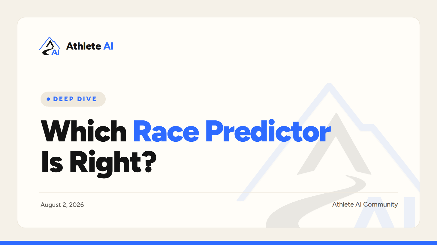 Which Race Predictor Is Right: Strava or Your Watch?