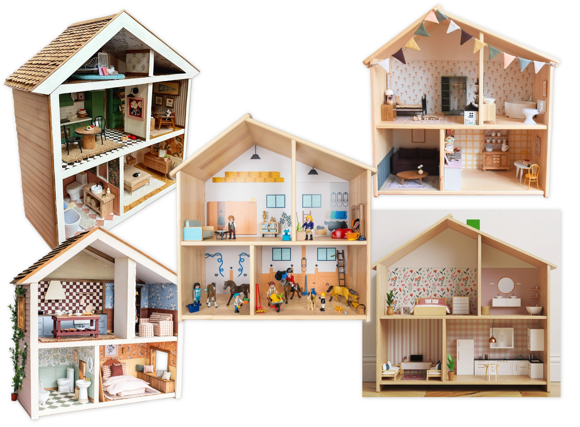 How I Customized Two IKEA Flisat Dollhouses for My Twins