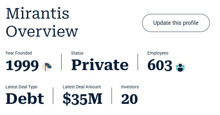 Mirantis company overview snapshot