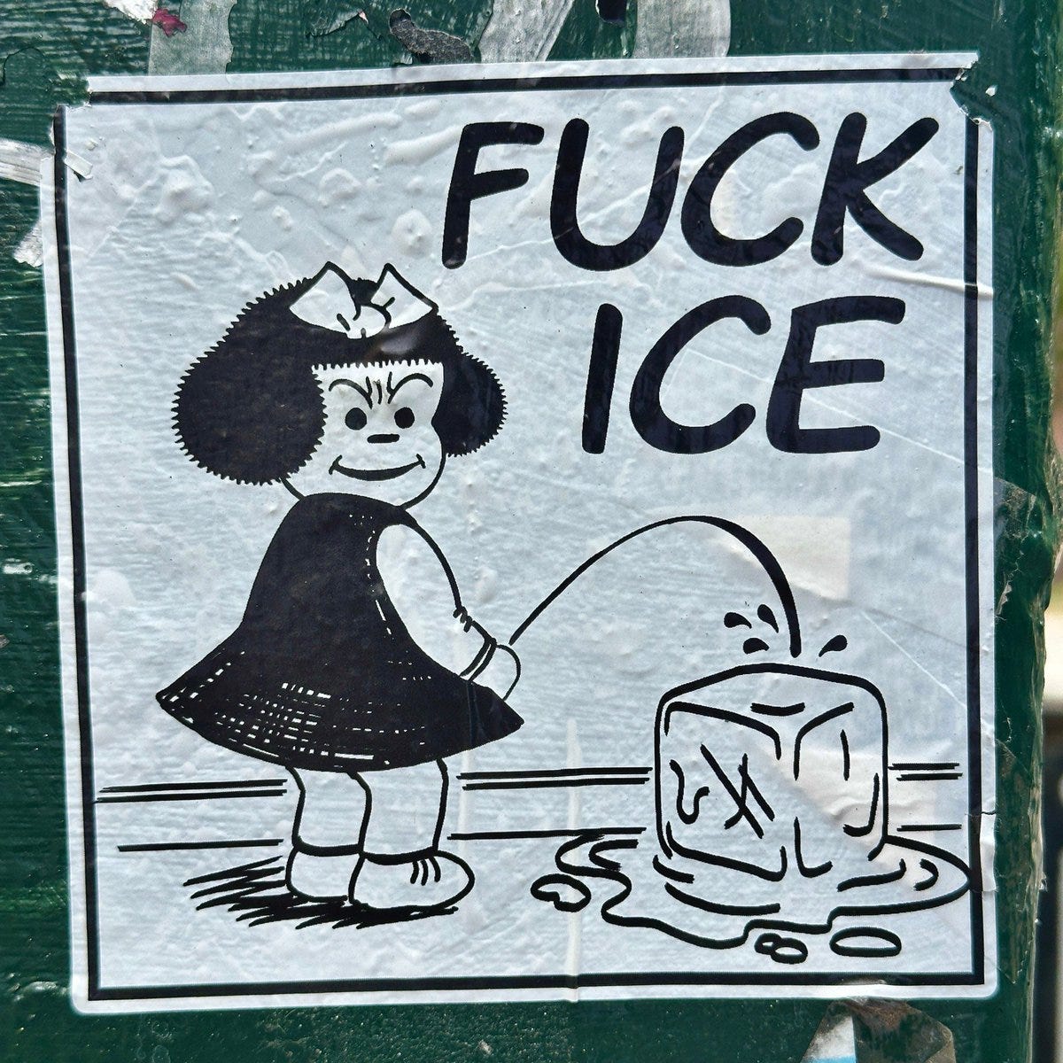 Fuck ICE" sticker from New York Fuck ICE" sticker from New York