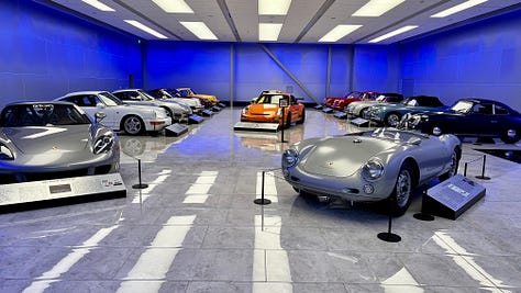 museum, exhibits, cars, interior, atrium