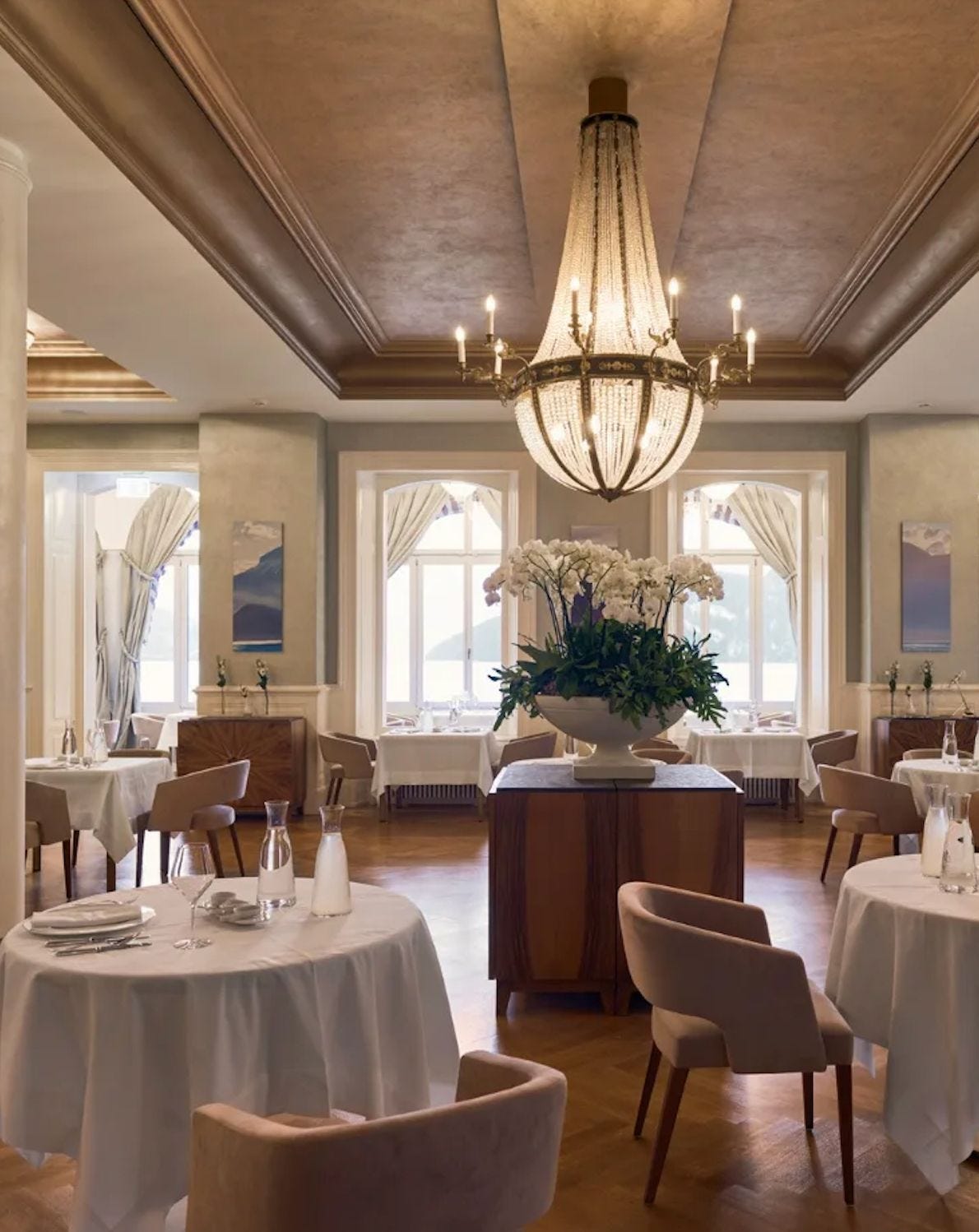 Restaurant at Chenot Palace Weggis Restaurant at Chenot Palace Weggis