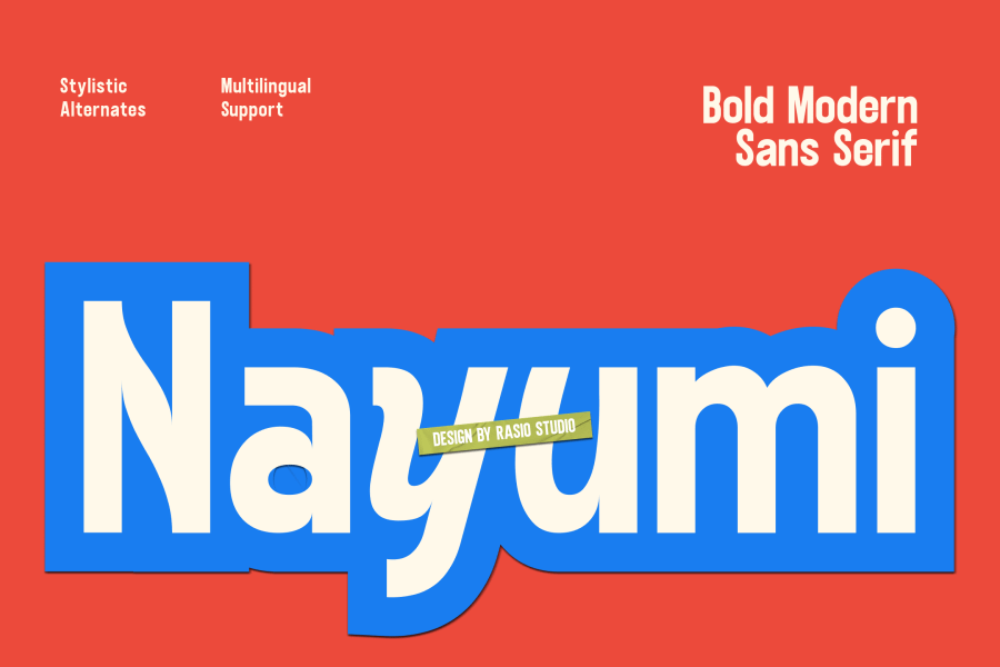 Nayumi Bold Modern Sans Serif