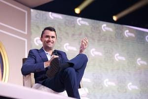 Photo | Charlie Kirk speaking with attendees at the 2025 Young Women's Leadership Summit at the Gaylord Texan Resort & Convention Center in Grapevine, Texas | courtesy of Gage Skidmore, Wikimedia Creative Commons
