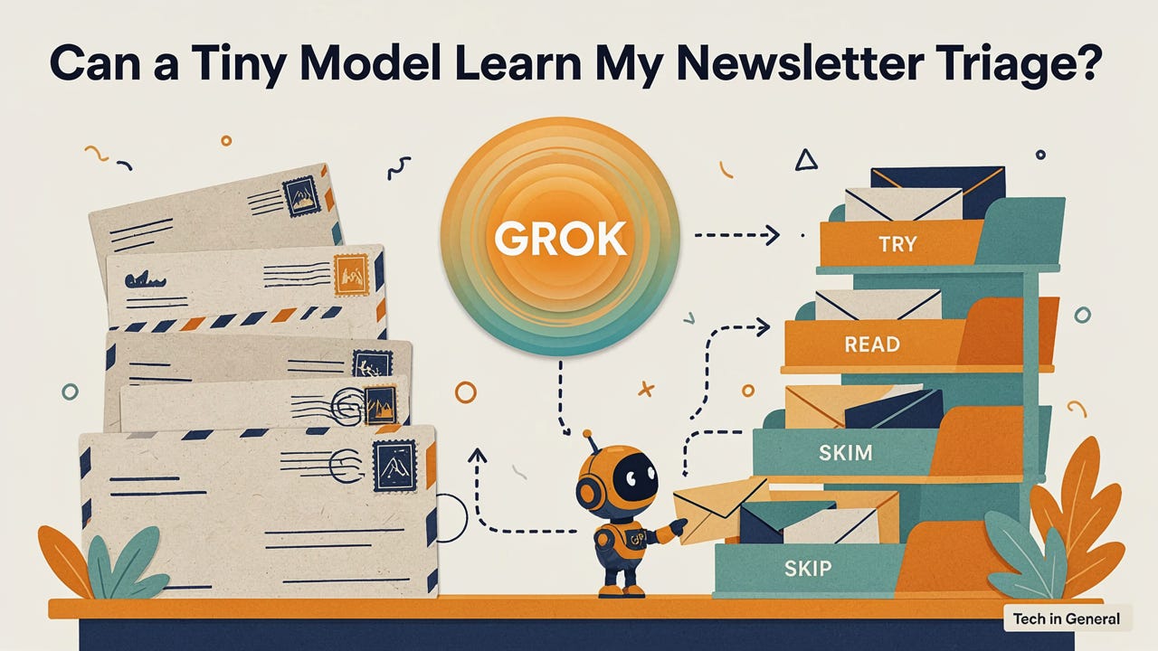 Can a 0.8B Model Learn Which Newsletters I Want?
