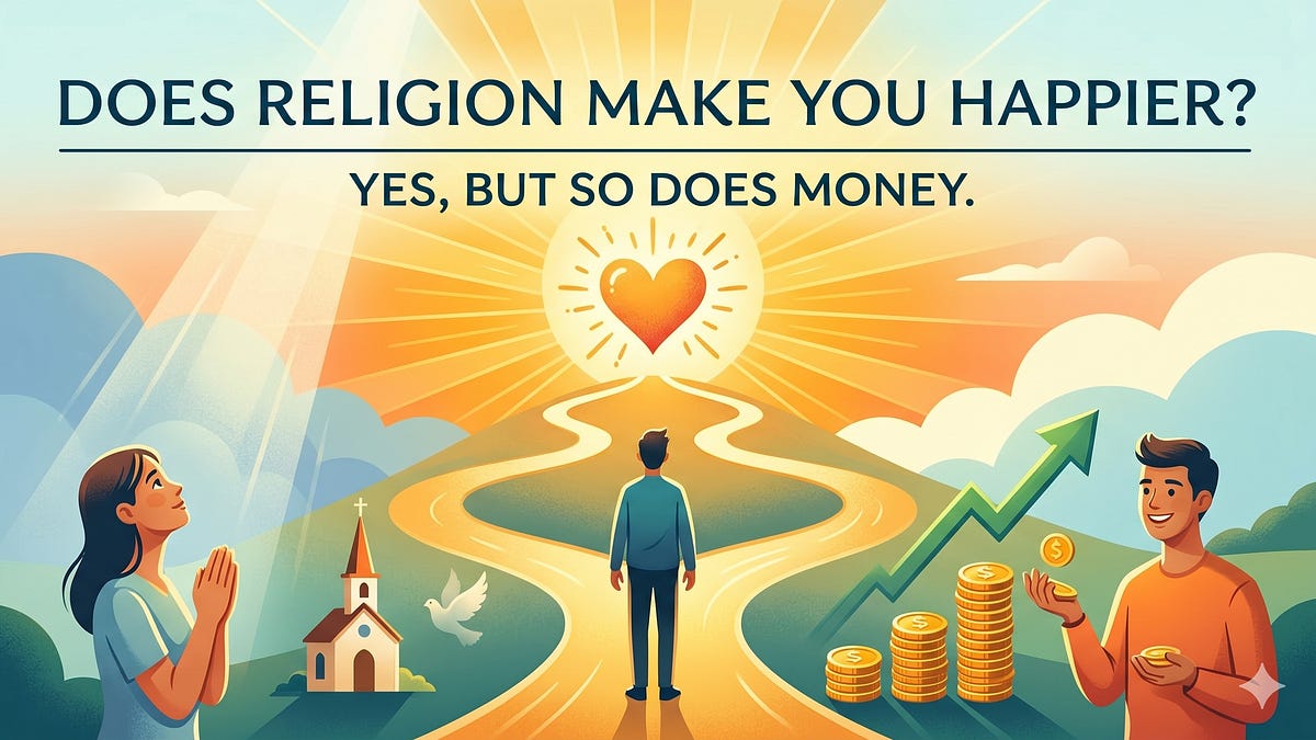Does Religion Make You Happier? Yes, But So Does Money