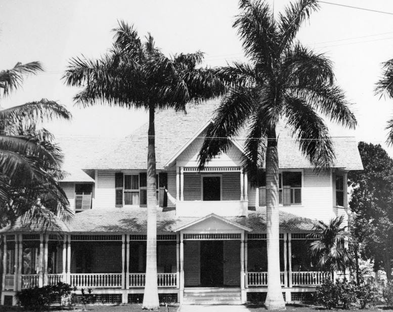 Photo of residence that Dr. Jackson constructed in 1899 on the northeast corner of NE Second Avenue and Flagler Street. Photo of residence that Dr. Jackson constructed in 1899 on the northeast corner of NE Second Avenue and Flagler Street.
