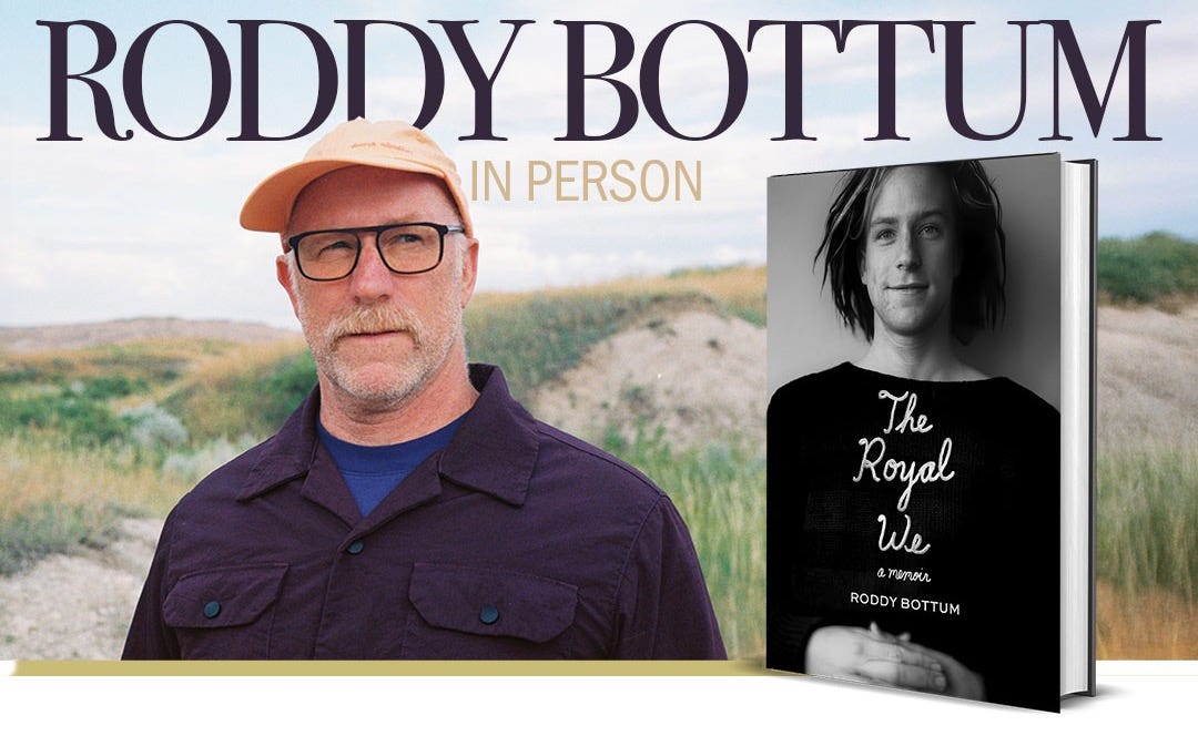 Book Tour Starts Today... kinda - by Roddy Bottum
