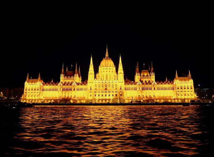 The Parliament building in Budapest