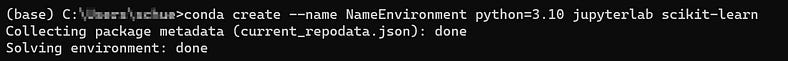 Creating New environment in Python.