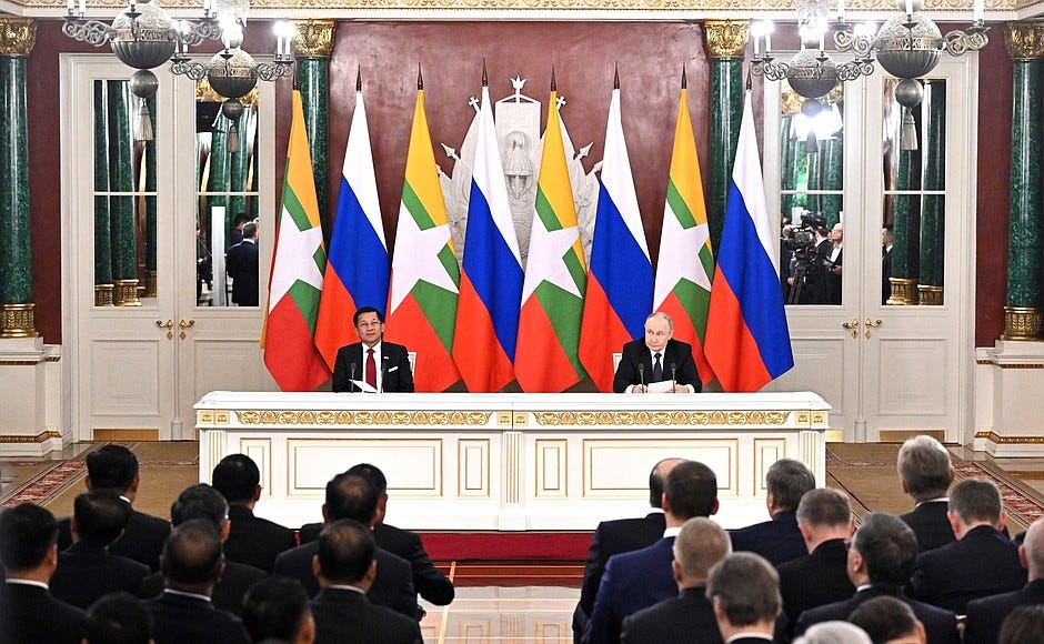 Statements following Russian-Myanmar talks.