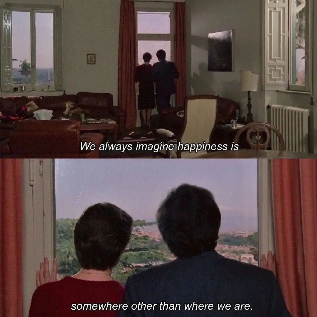 An Instagram  post added by undertuscansun on Dec 16, 2023. The author is @cinemamonamourpage. May present: identification of a woman 1982 home, identification of a woman, michelangelo antonioni, daniela silverio, carlo di palma.