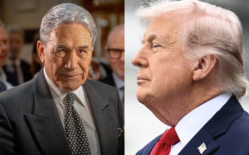 Winston Peters and Donald Trump. Winston Peters and Donald Trump.