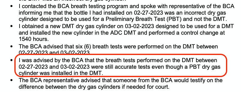 Dry gas error Olmsted co memo Dry gas error Olmsted co memo