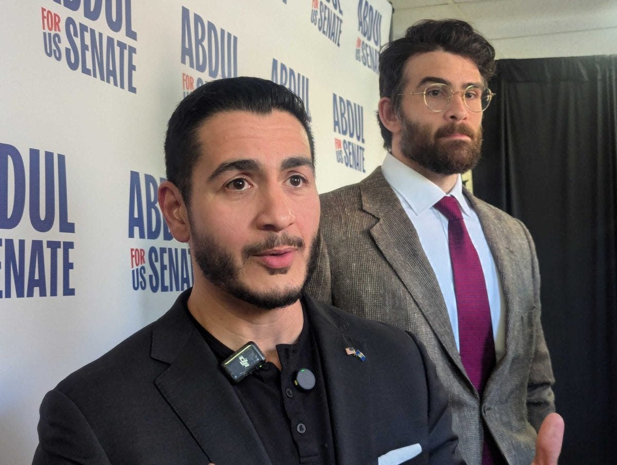 Abdul El-Sayed courts college voters, controversy in Michigan Senate stop -  Bridge Michigan