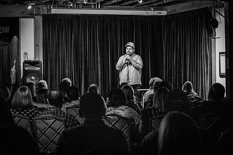 Mitch Burrow and host Brent Maples