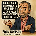 "Lo que sabe bien no siempre hace bien, y lo que hace bien no siempre sabe bien", Fred Kofman 🚀 #Comic 008 #HowsOscar