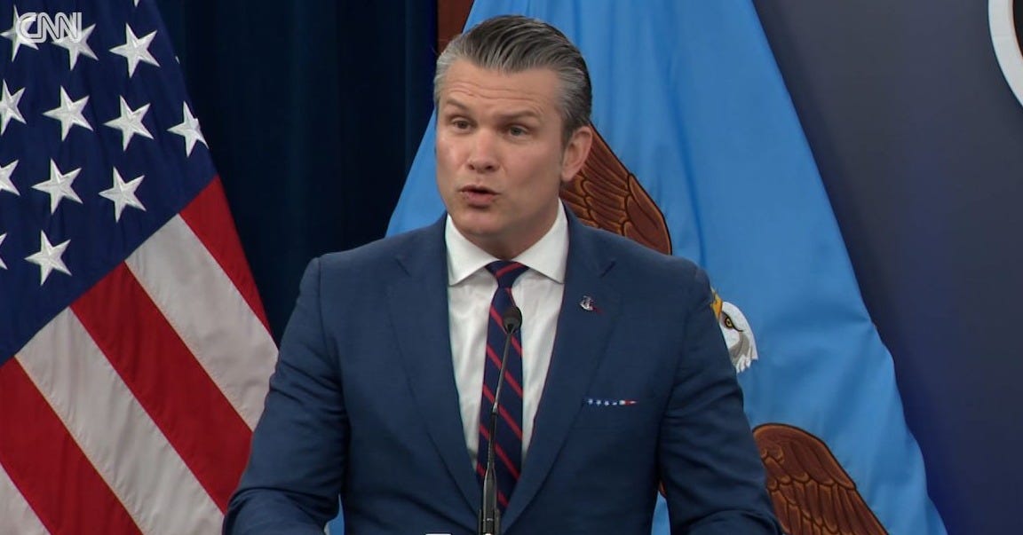 Hegseth: This is not a so-called regime change war