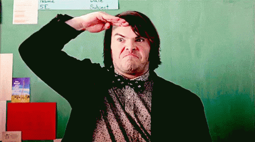Jack Black Salute GIF - School Of Rock Jack Black Dewey Finn - Discover &  Share GIFs