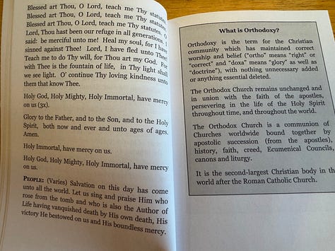 Photos of a liturgy guide