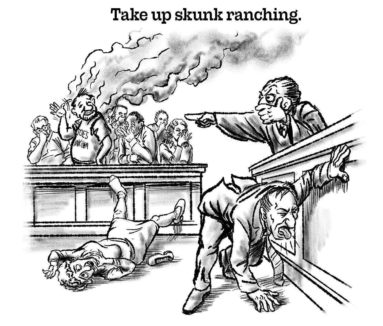 Frame 5 of Guaranteed Jury Dismissal Comic by E.R. Flynn