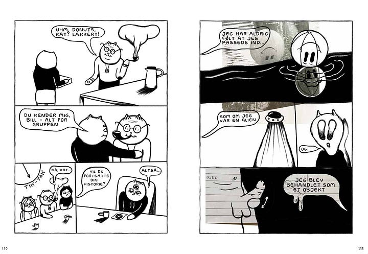 female artis, nonbinær artist, graphic novel