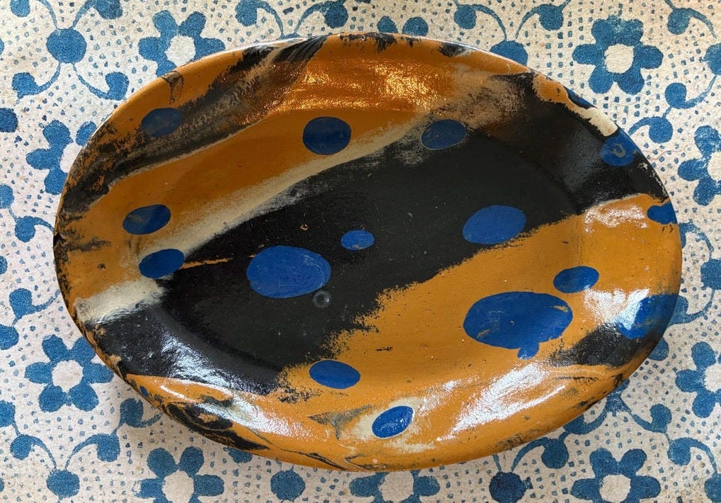 Marbled ceramic plates image 1