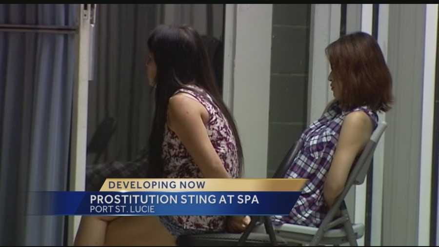 Wednesday night police and federal agents moved in on a Port St. Lucie massage parlor as part of a prostitution sting. Port St. Lucie police said undercover officers at Lily's spa were offered a sex act for money on three separate occasions.