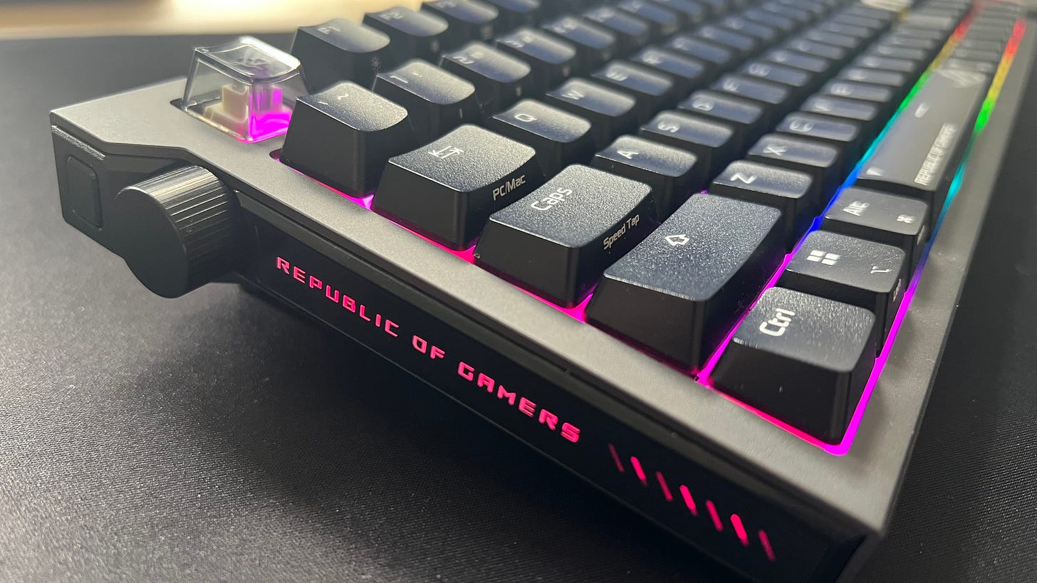 Asus ROG Strix Morph 96 RGB lighting Asus ROG Strix Morph 96 RGB lighting