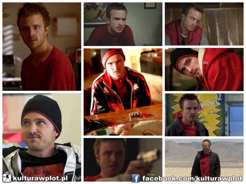 Jesse Pinkman na czerwono
