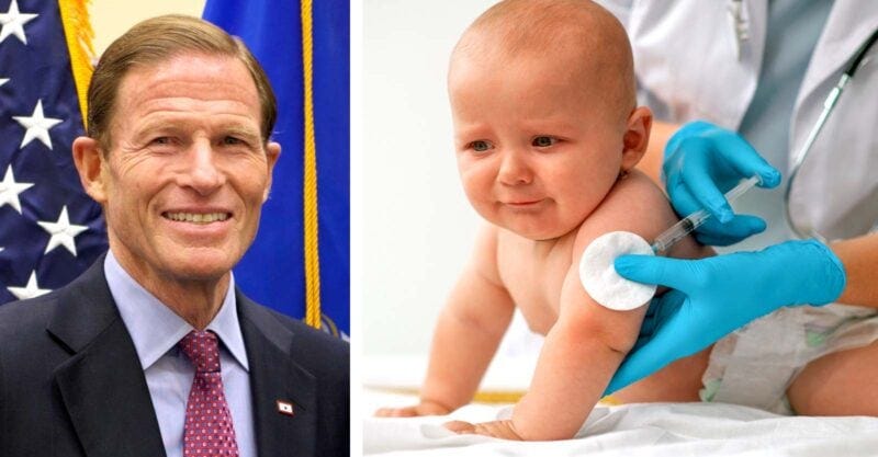 Vaccine Legislator Hypocrisy — After Claiming He Wanted to ‘Do Something’ About Vaccine Injuries, Blumenthal Lashes Out at RFK Jr. for ‘Anti-Vax Agenda’.