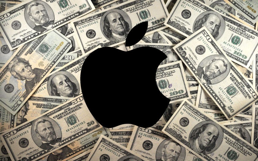 Apple perd 75 milliards de dollars de valeur en un jour et vaut moins que  Google, Amazon ou Microsoft