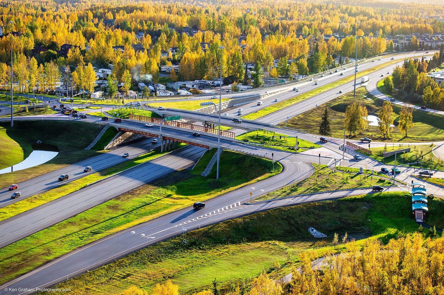 Intersection of Muldoon Road and the Glenn Highway.
