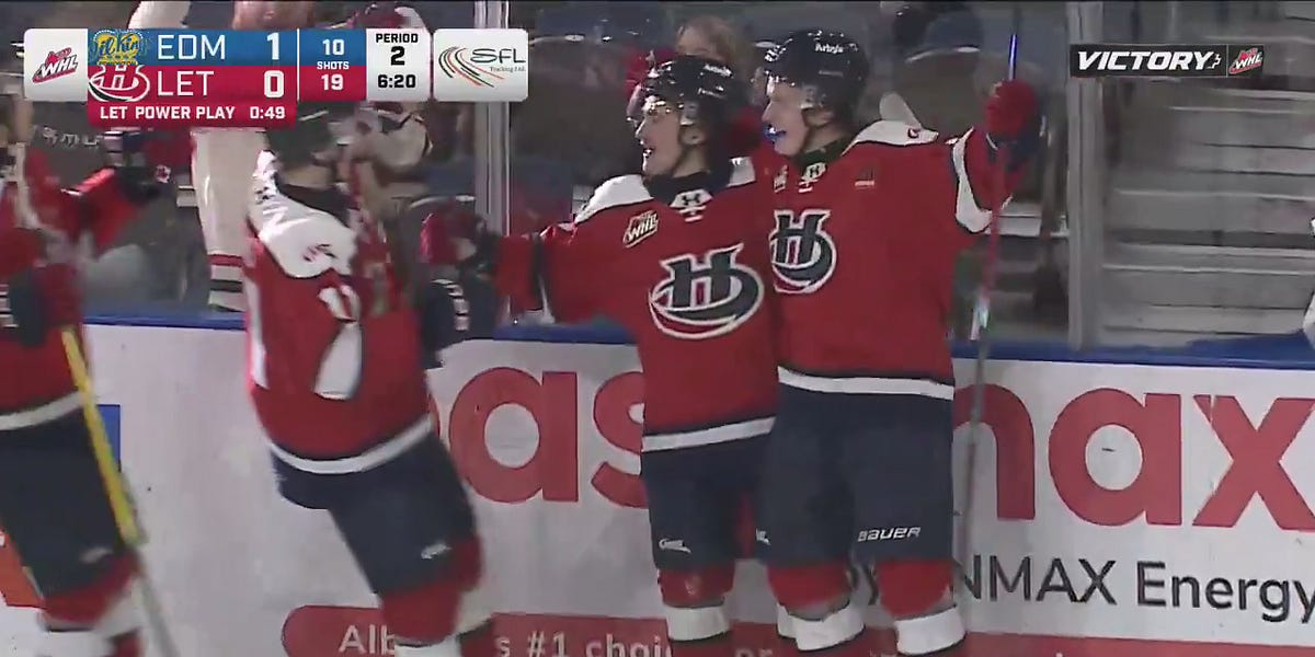 Easton Daneault scores two for Lethbridge