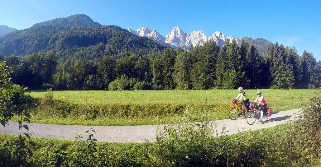 Loving the views on the north side of the Slovenian Alps.