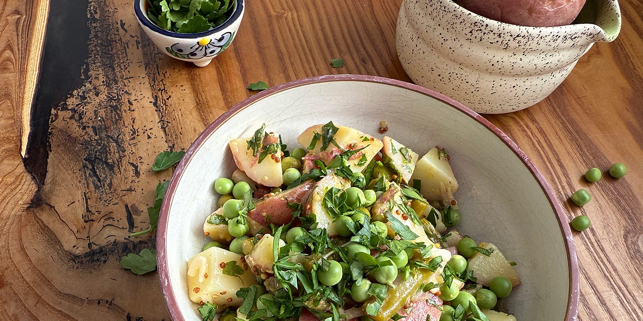 Asparagus and Pea Potato Salad