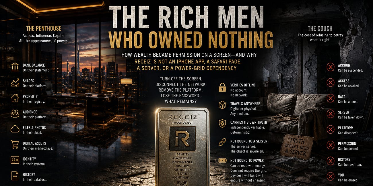 THE RICH MEN WHO OWNED NOTHING