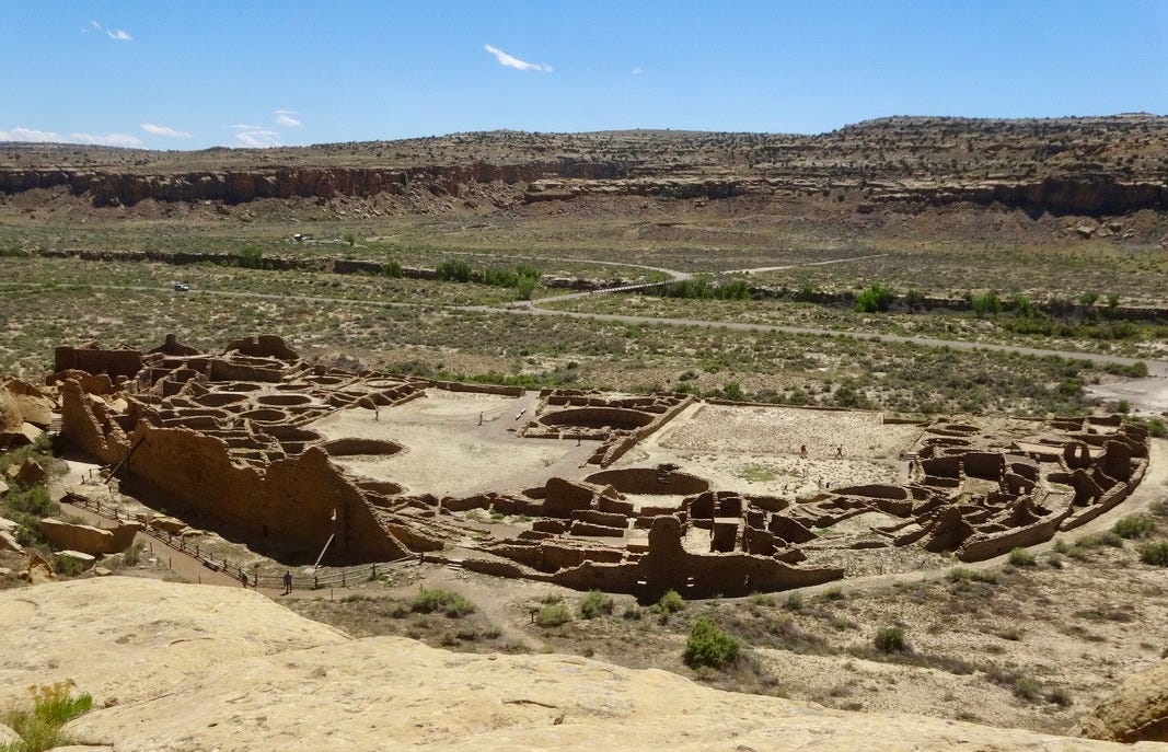 Chaco: View of Pueblo Bonito