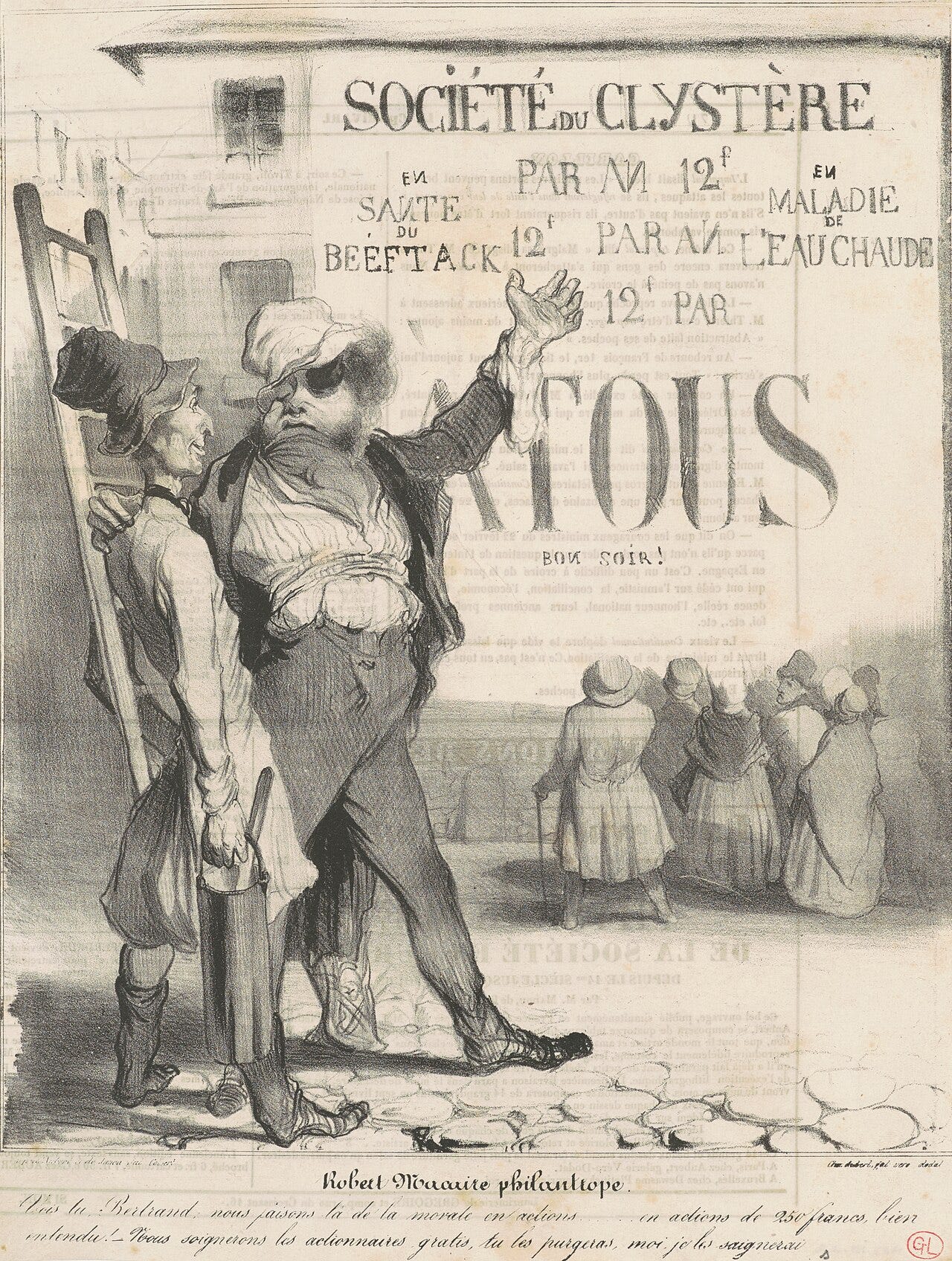 Robert Macaire philanthrope by Daumier Robert Macaire philanthrope by Daumier