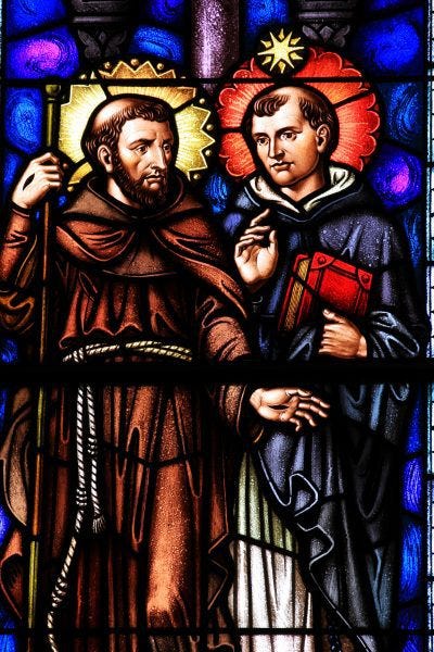 Stained glass window from St. Dominic’s Church in Washington, D.C. Photo by Fr. Lawrence Lew, O.P.