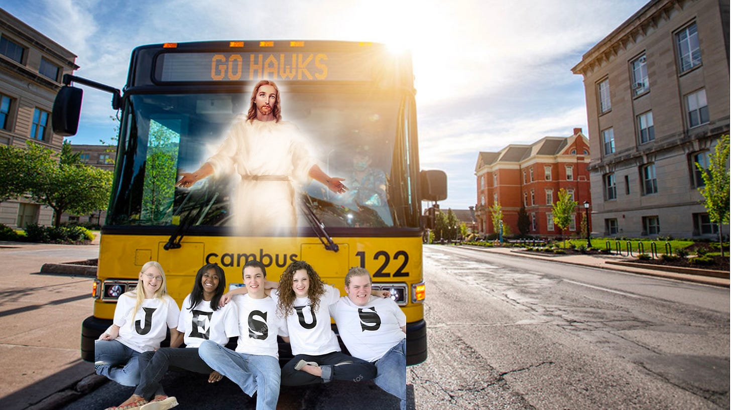 Saltco and a bus