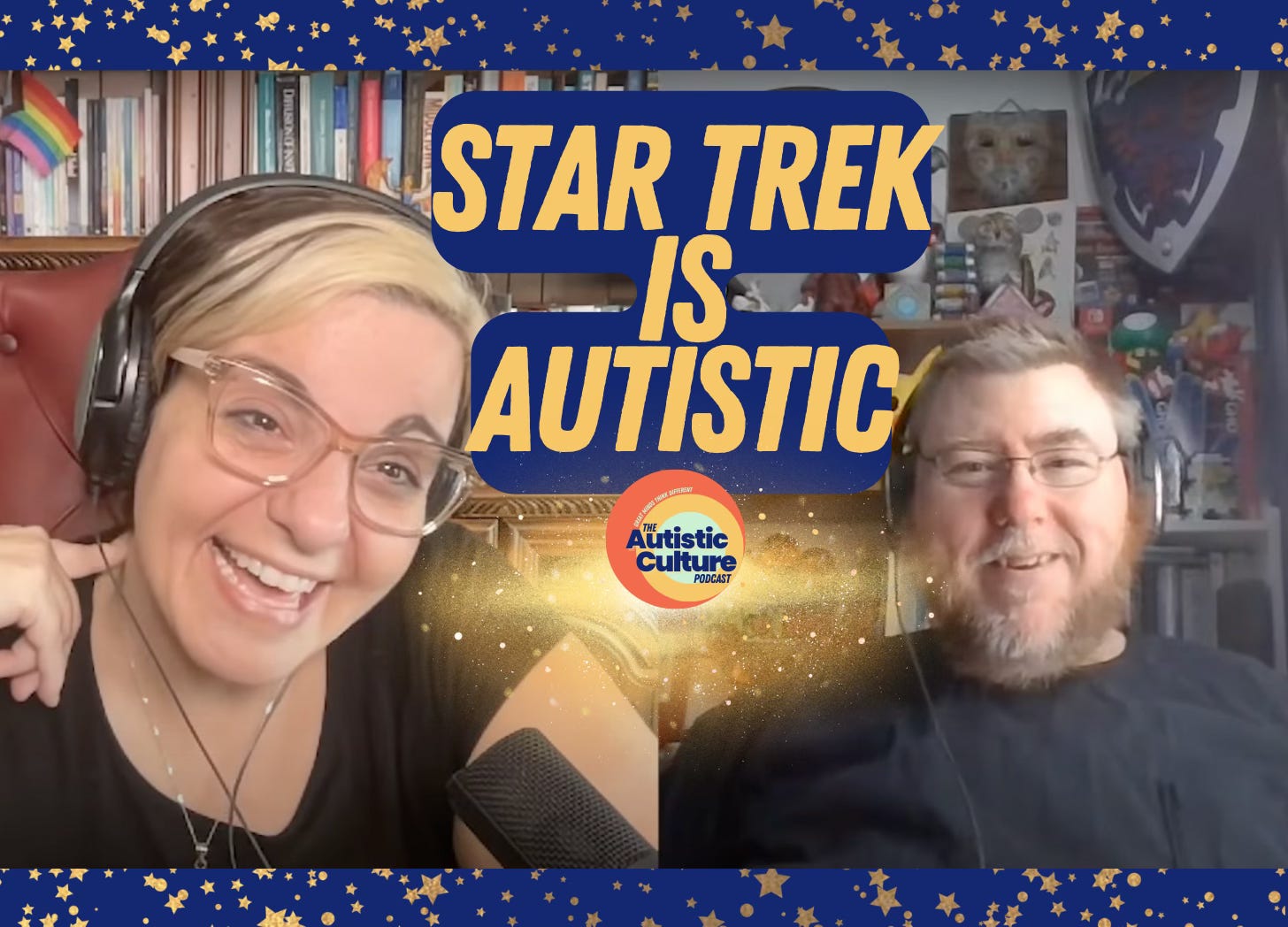 Autism Podcast | Why do people on the autism spectrum love Star Trek? Listen to our Actually Autistic podcast hosts discuss the many Autistic characters who display Autism symptoms in adults (or "traits"). If you're a Trekkie, you might just start wondering, "Am I Autistic too?" Autism Podcast | Why do people on the autism spectrum love Star Trek? Listen to our Actually Autistic podcast hosts discuss the many Autistic characters who display Autism symptoms in adults (or "traits"). If you're a Trekkie, you might just start wondering, "Am I Autistic too?"