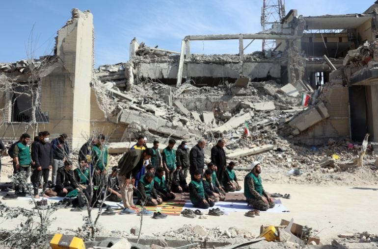 Photos: Ruins of a damaged police station building in central Tehran Photos: Ruins of a damaged police station building in central Tehran