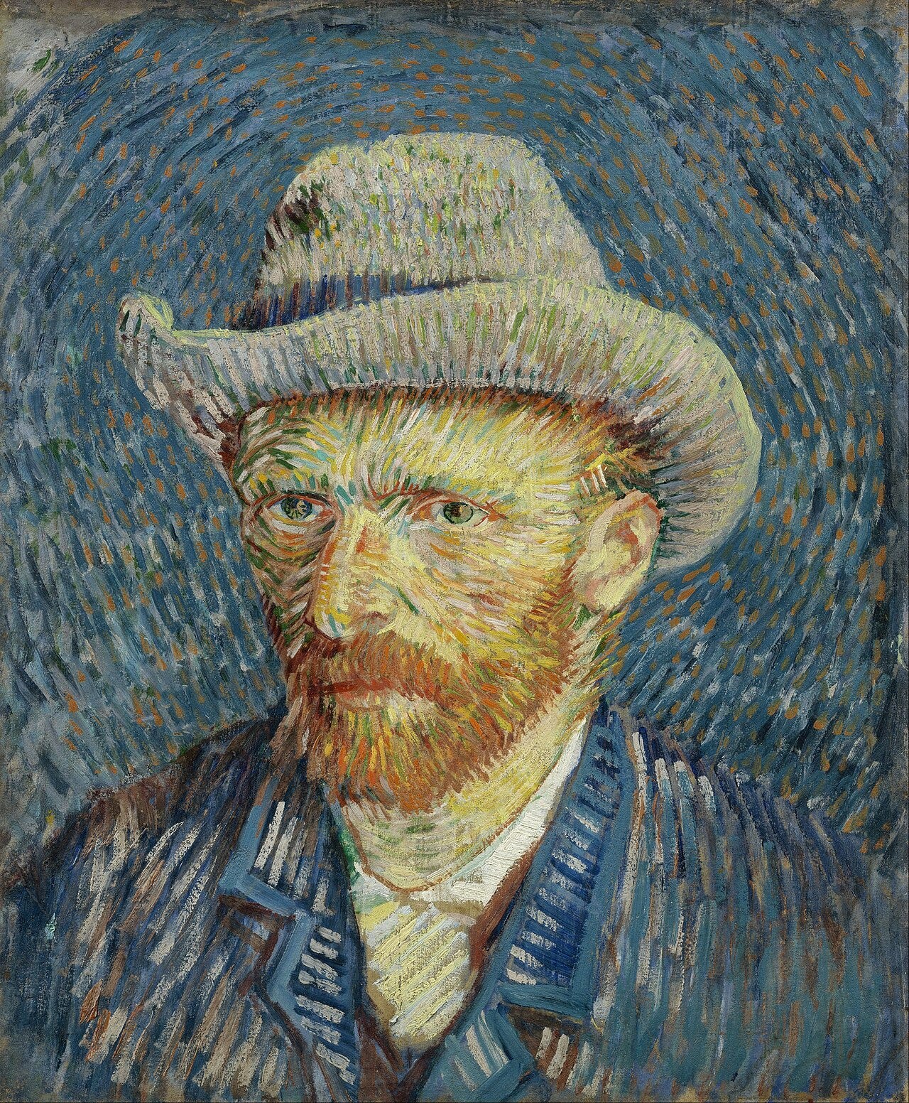Van Gogh in felt hat