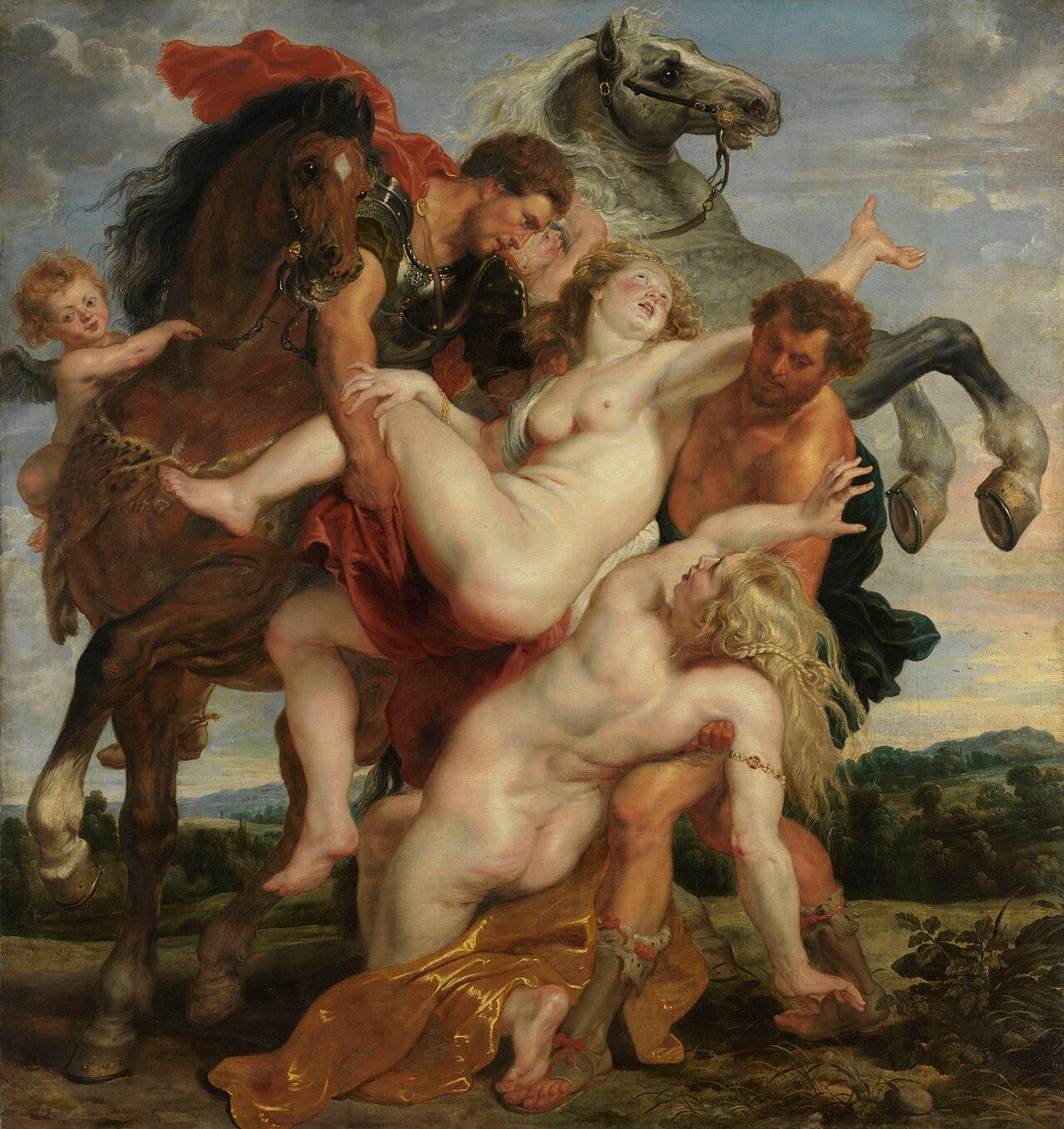 Twins abducting two women