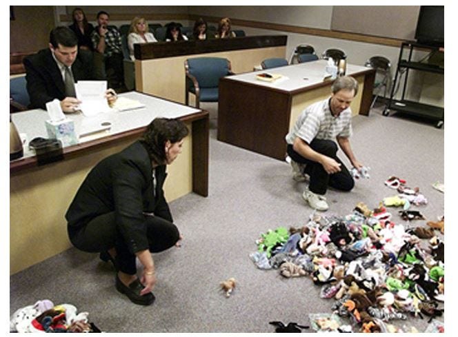Michael Batnick on Twitter: &quot;A divorced couple dividing up their Beanie  Babies in court, now that was a bubble. https://t.co/dHlMABC7P4 By  @dailydirtnap https://t.co/y1u9UAHluX&quot; / Twitter