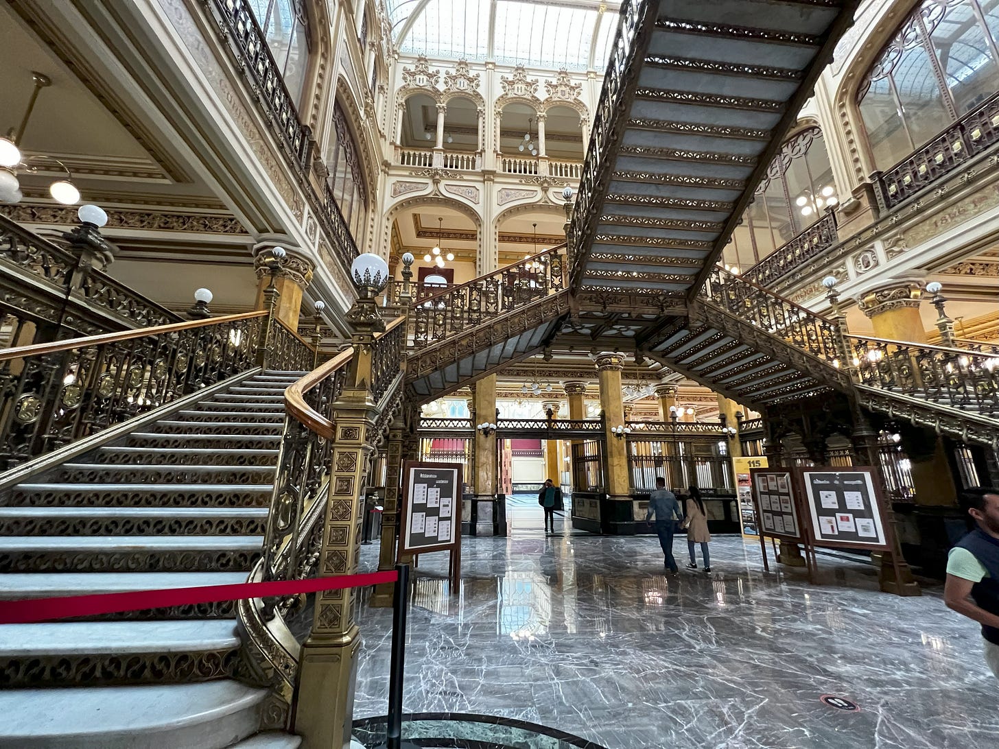 Staircases inside the Palacio Postal