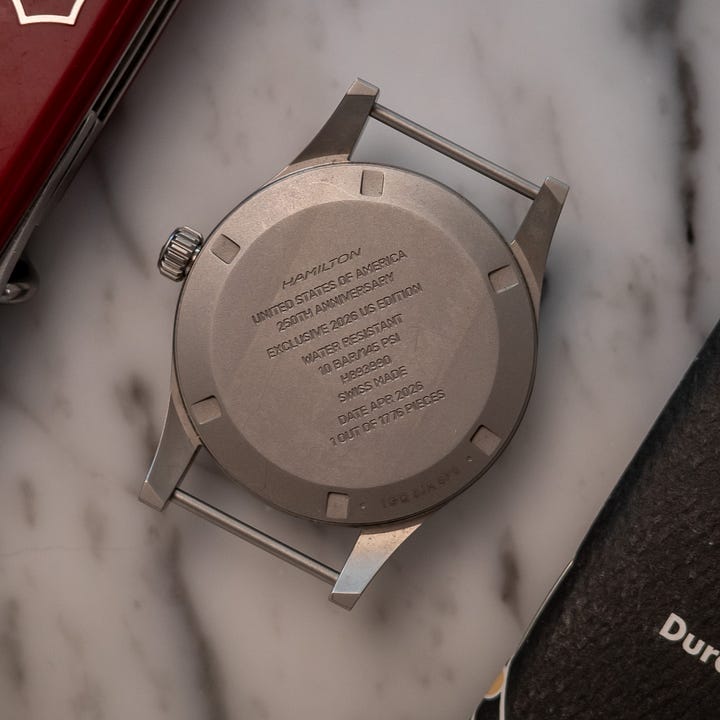 A Hamilton FAPD 5101 from 1970; details of the Khaki Field 250.