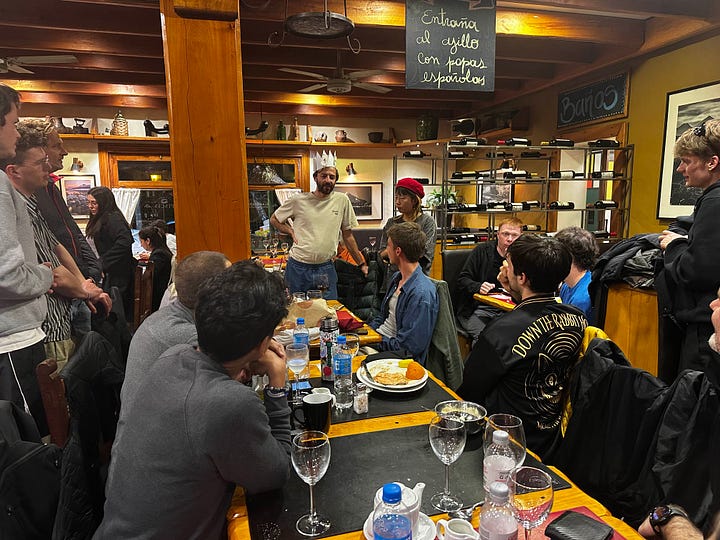 Birthday dinner and lake cold plunge