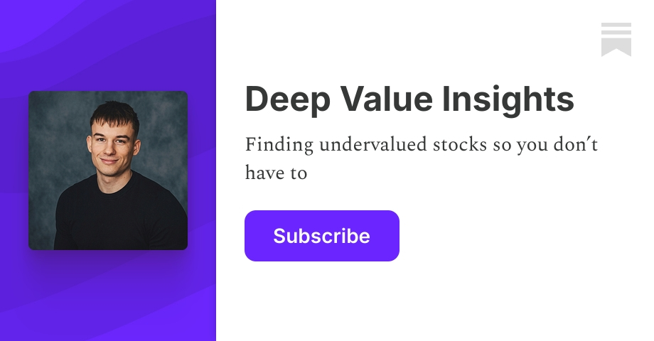 Deep Value Insights | Noel Wieder | Substack